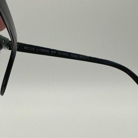 NOS Vintage Y2K Sunglasses | BCBG Max Azria | Gloss | Teal Cat Eye | 2000s Style